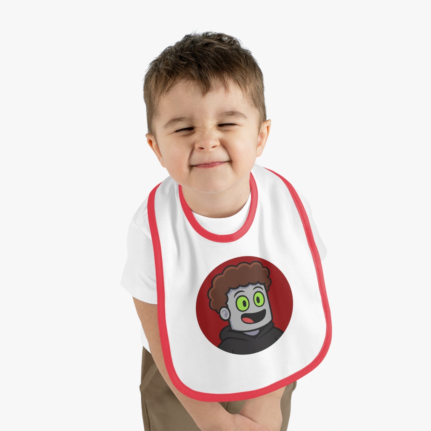 JustMav Circle Logo Baby Bib
