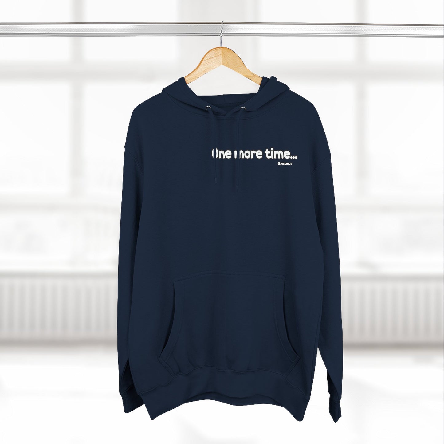 One more time Plain Hoodie