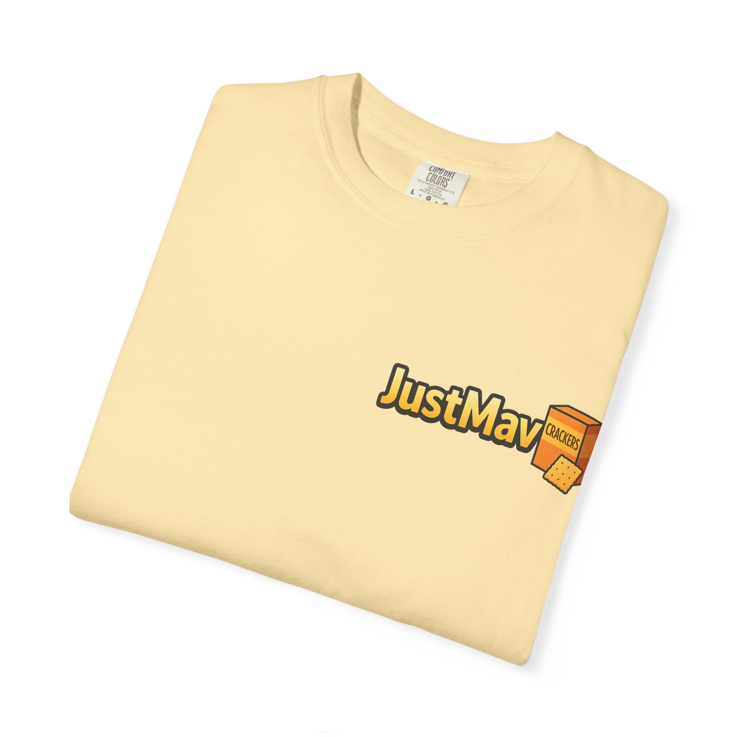 JustMav Crackers Plain Unisex Garment-Dyed T-shirt