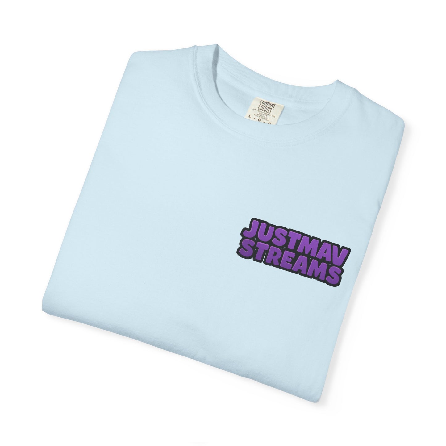 JustMav Streams Plain Unisex Garment-Dyed T-shirt