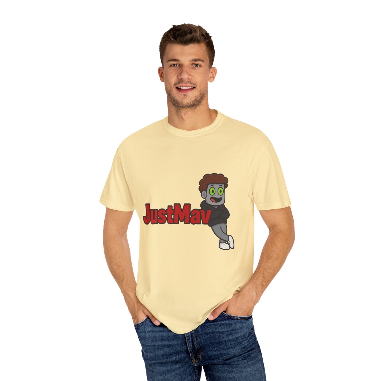 JustMav Character Expanded Unisex Garment-Dyed T-shirt