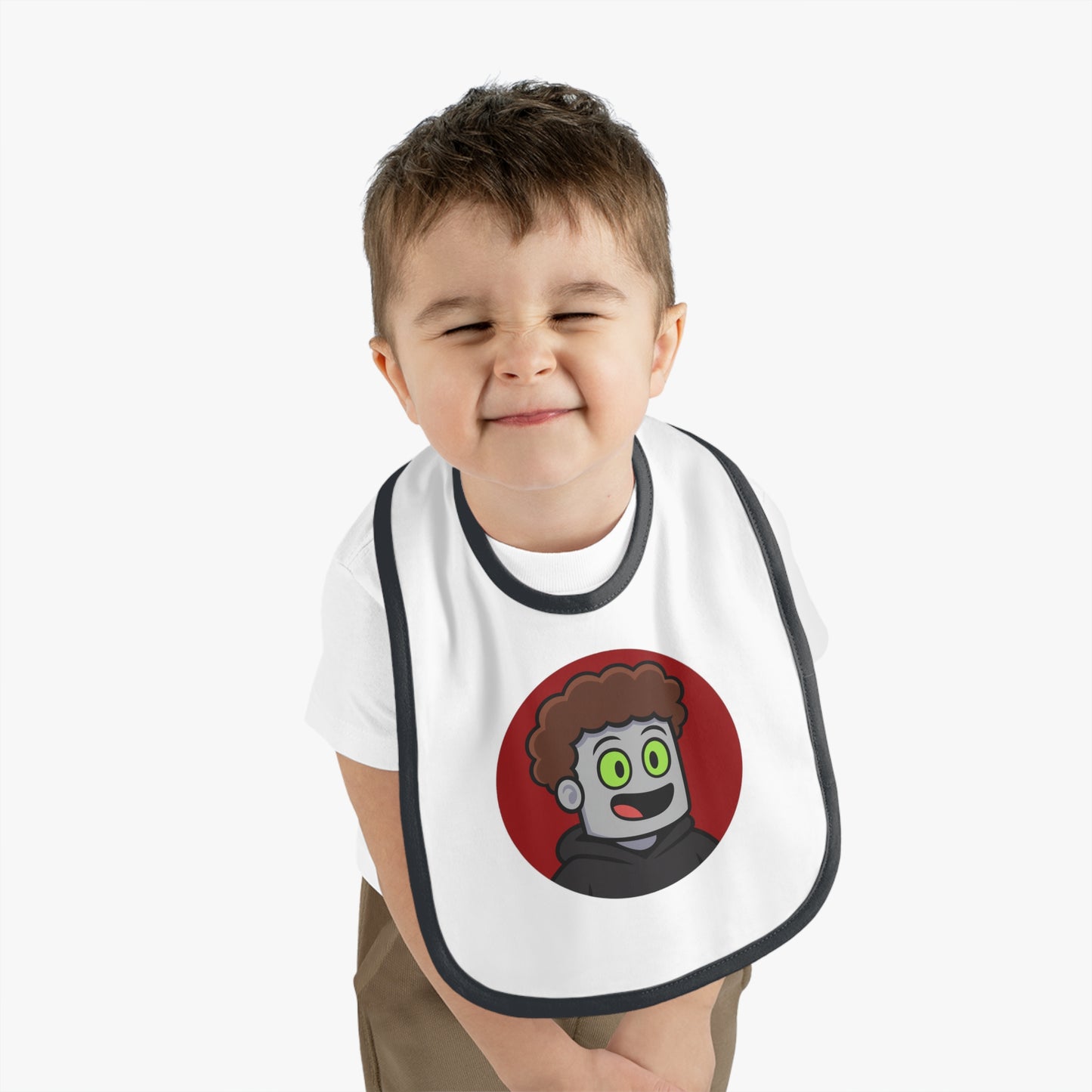 JustMav Circle Logo Baby Bib