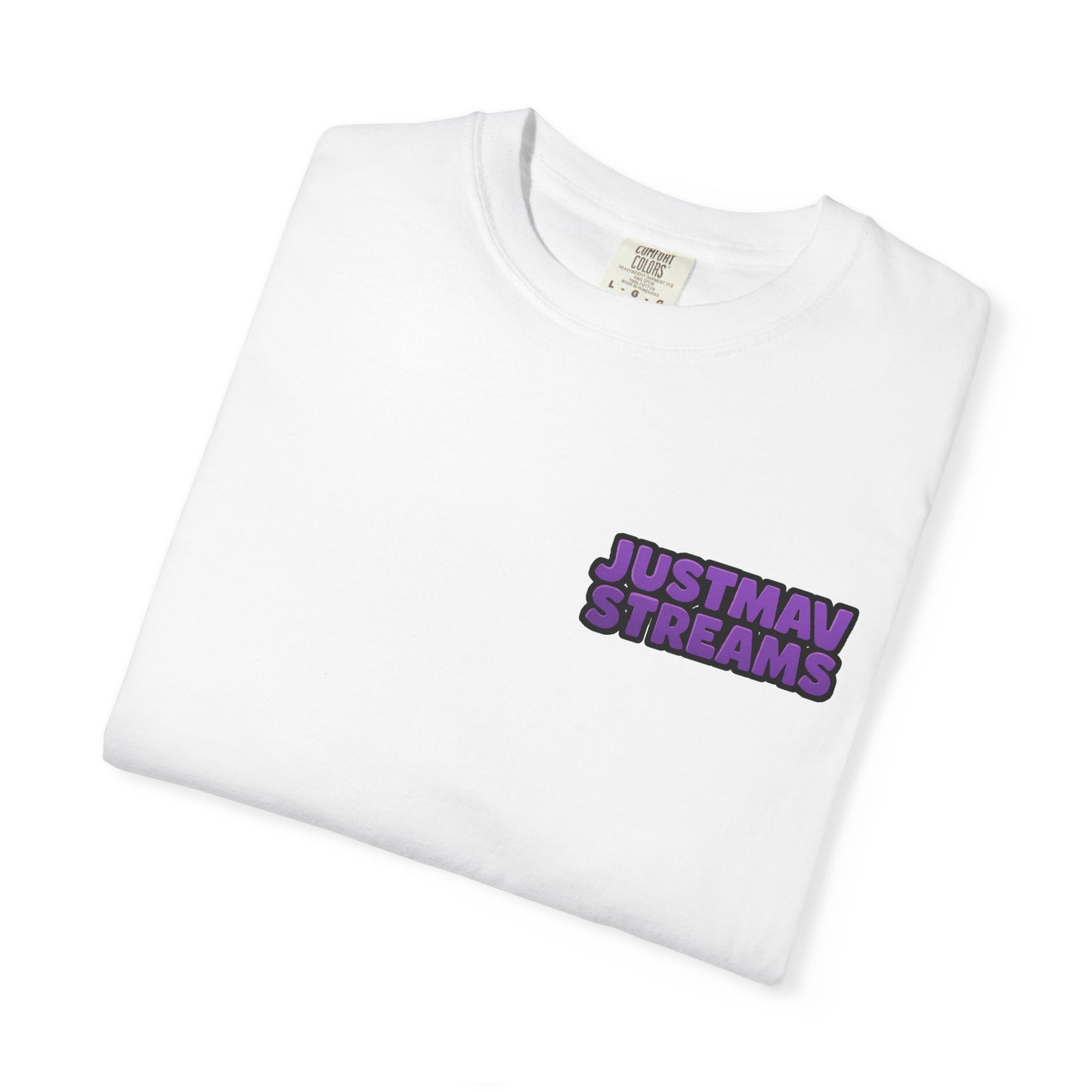 JustMav Streams w/ Back Graphic Unisex Garment-Dyed T-shirt