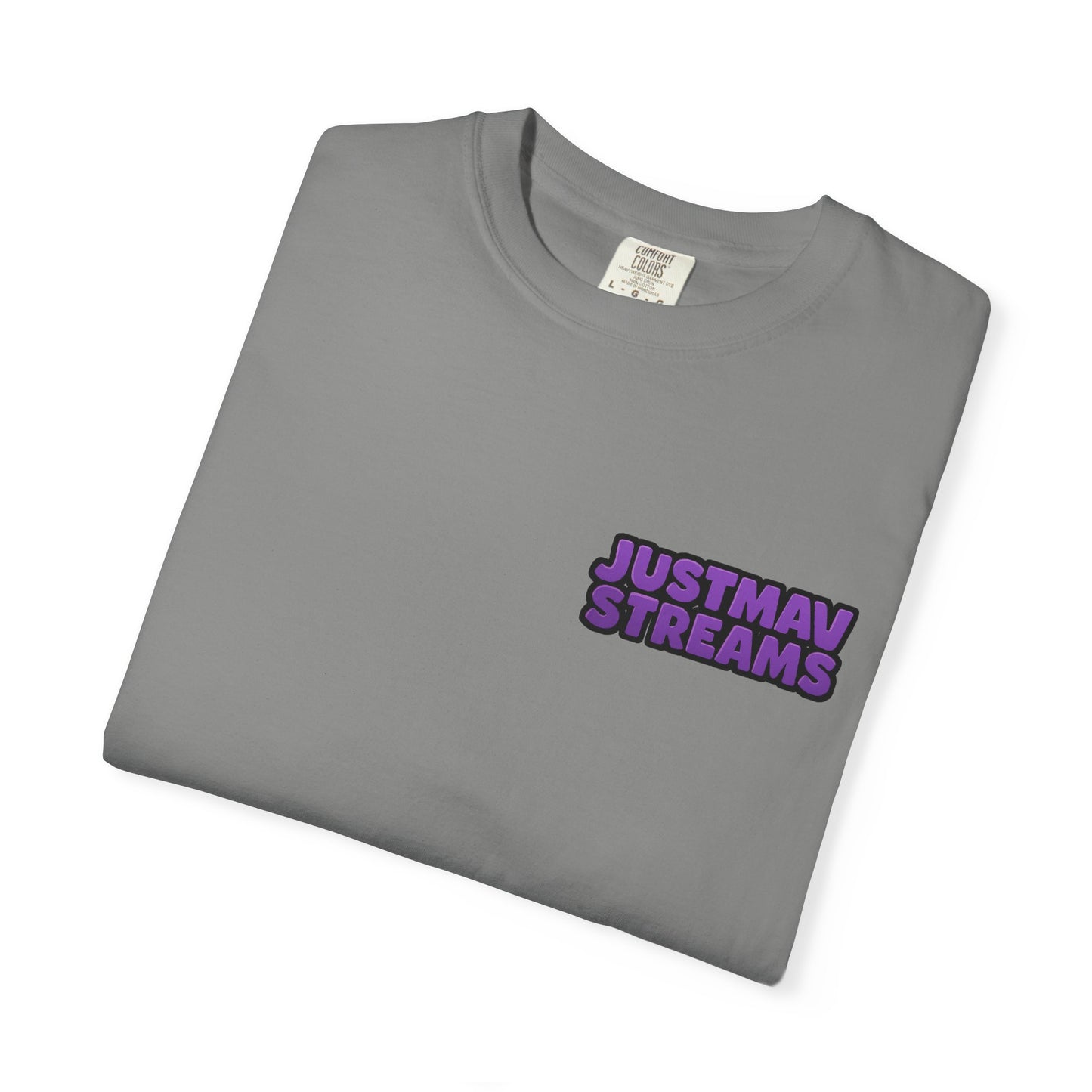 JustMav Streams Plain Unisex Garment-Dyed T-shirt