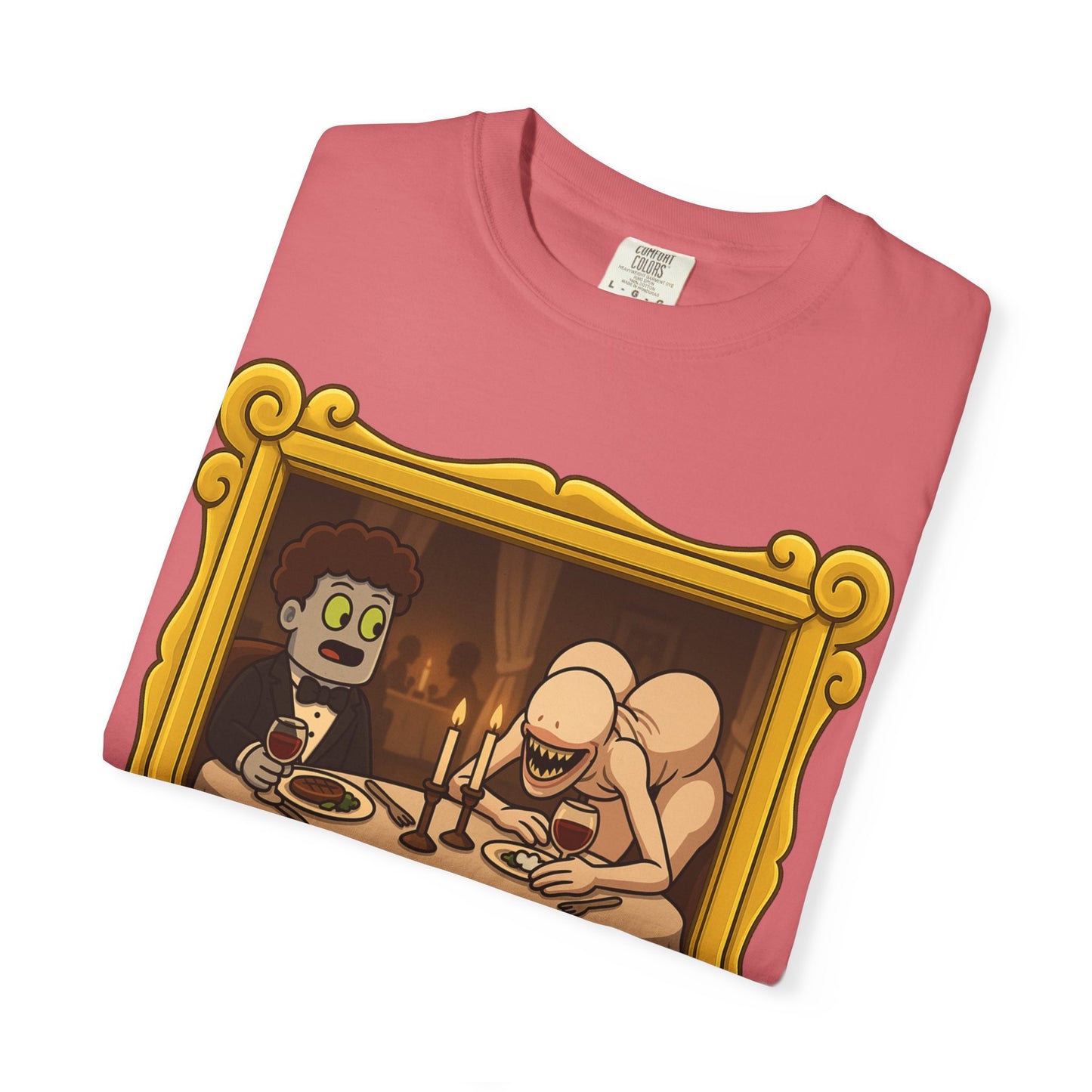 Mav and Thunderrump’s Date Unisex Garment-Dyed T-shirt