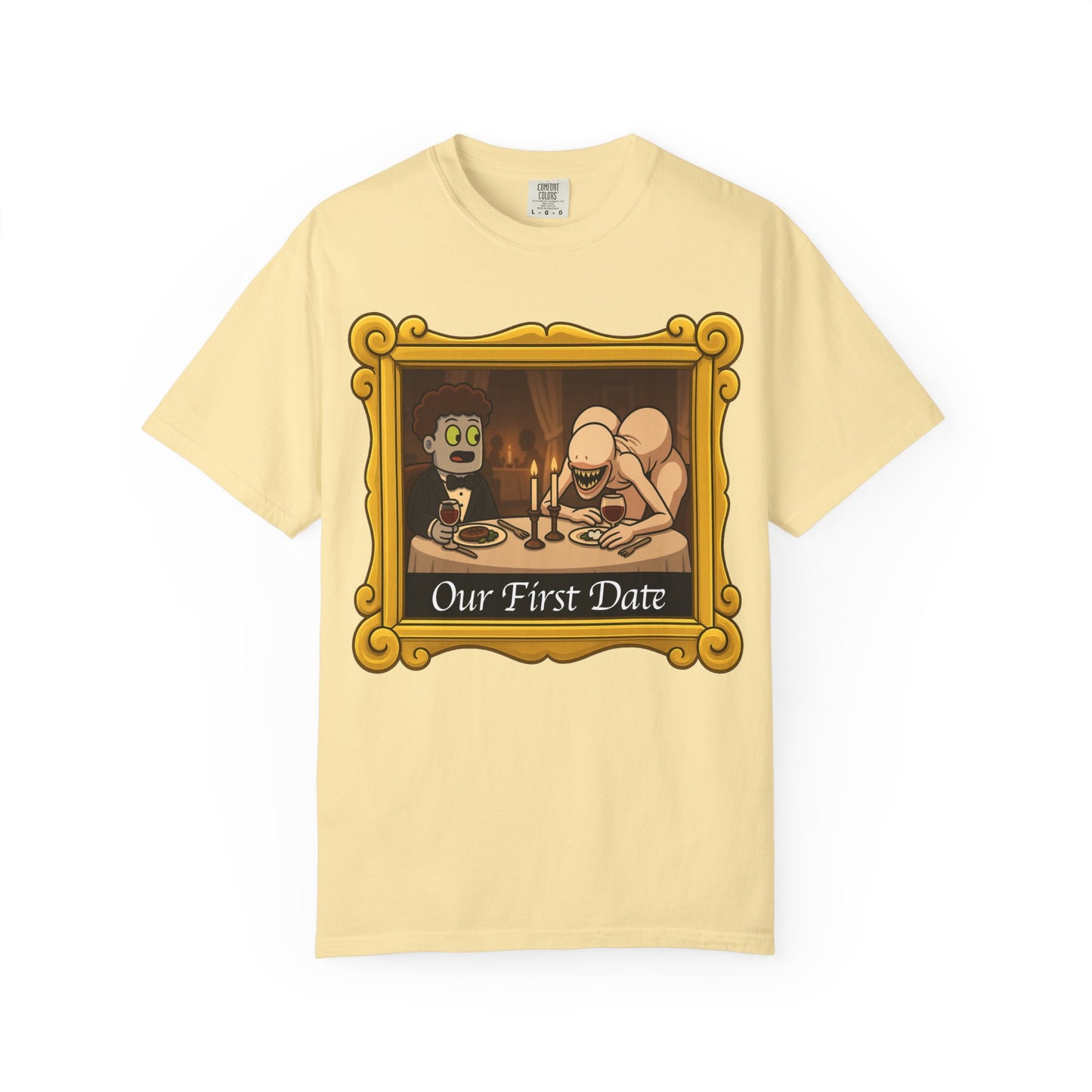 Mav and Thunderrump’s Date Unisex Garment-Dyed T-shirt