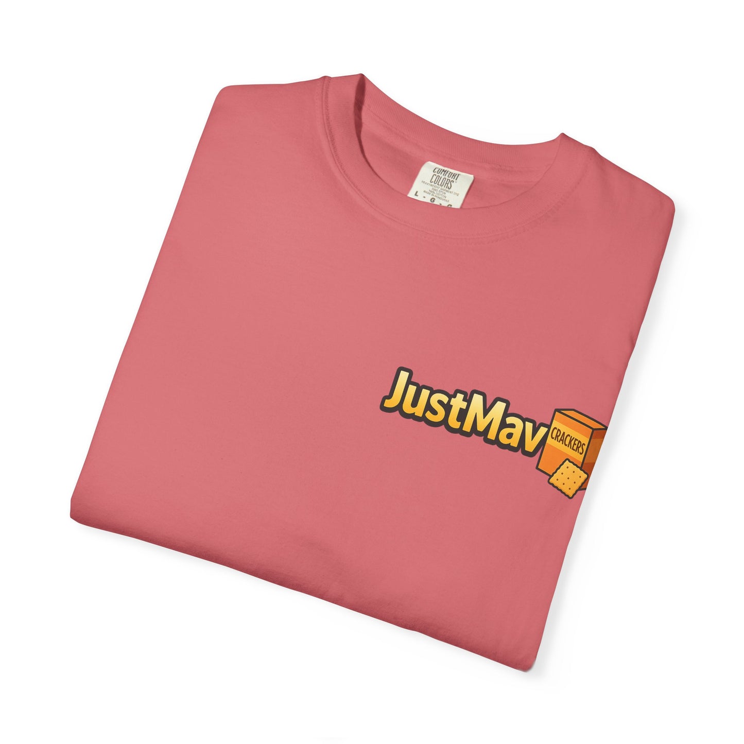 JustMav Crackers Plain Unisex Garment-Dyed T-shirt