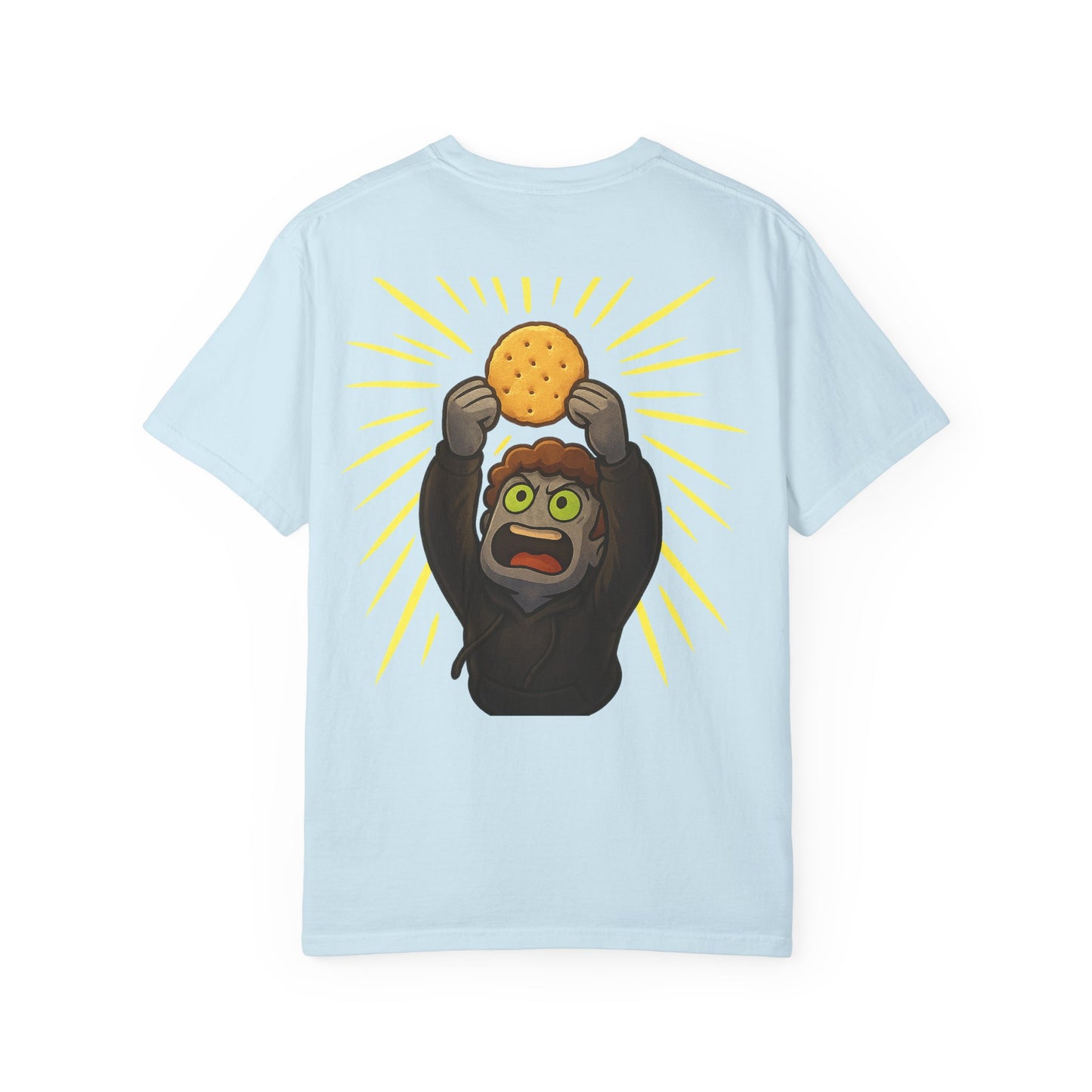 JustMav Crackers w/ Back Graphic Unisex Garment-Dyed T-shirt