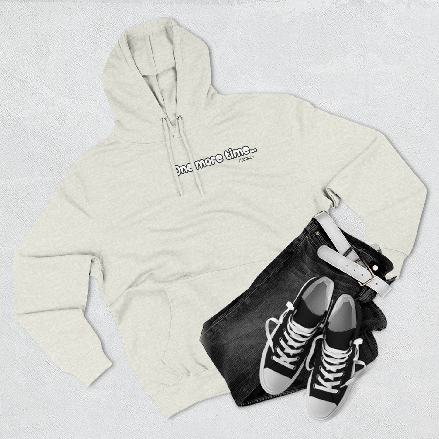 One more time Plain Hoodie