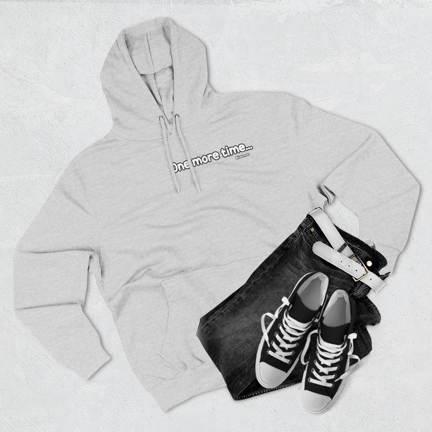 One more time Plain Hoodie