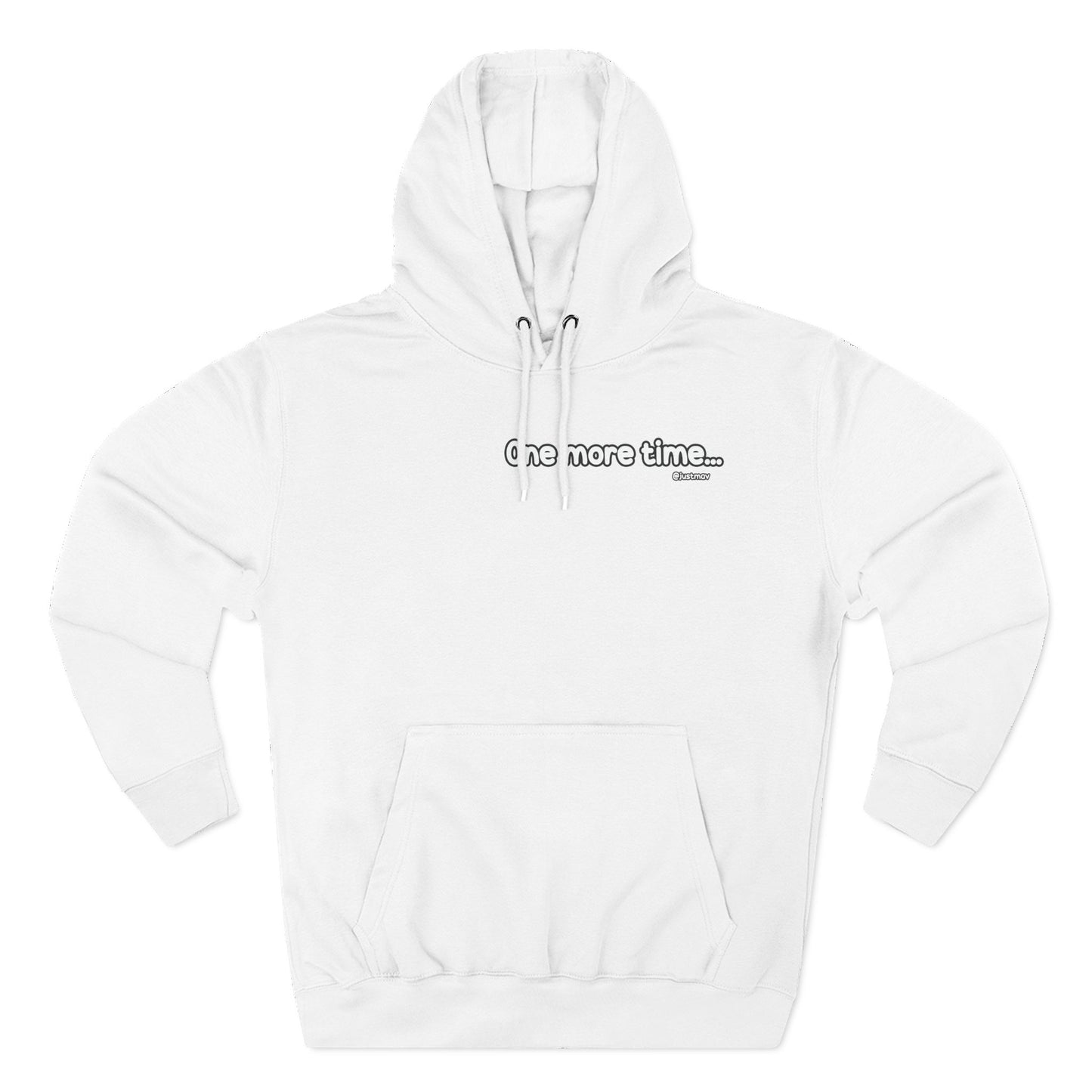 One more time Plain Hoodie