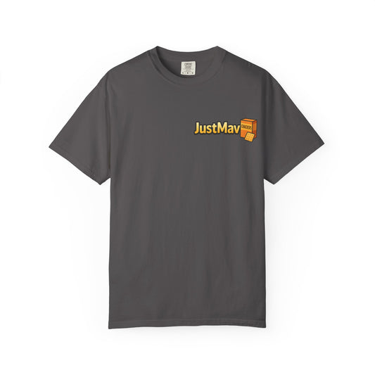 JustMav Crackers w/ Back Graphic Unisex Garment-Dyed T-shirt