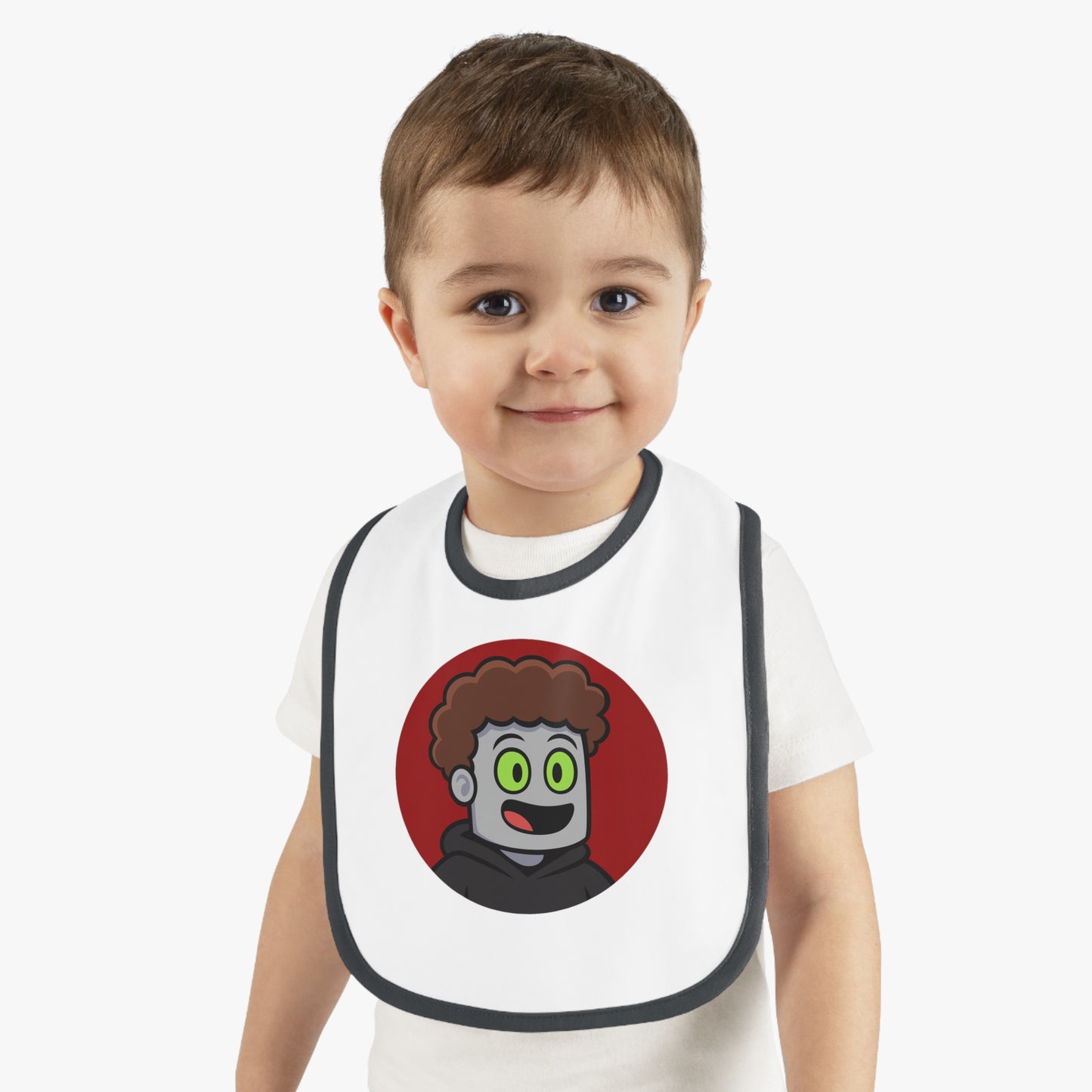 JustMav Circle Logo Baby Bib