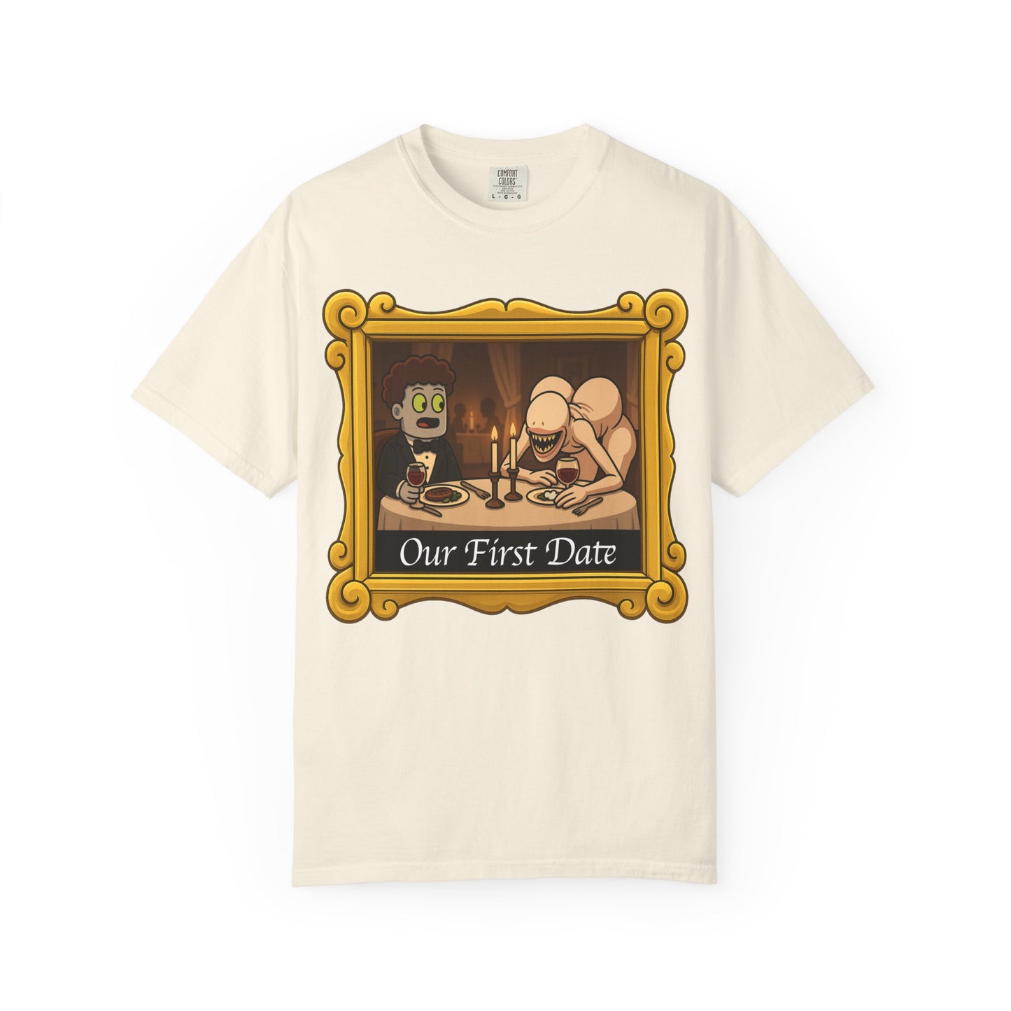 Mav and Thunderrump’s Date Unisex Garment-Dyed T-shirt