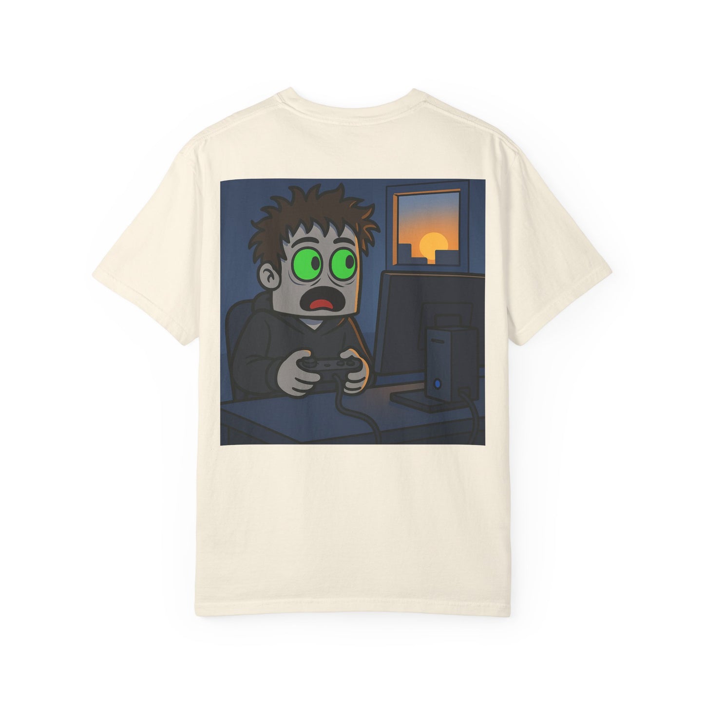 One more time w/ Back Graphic Unisex Garment-Dyed T-shirt