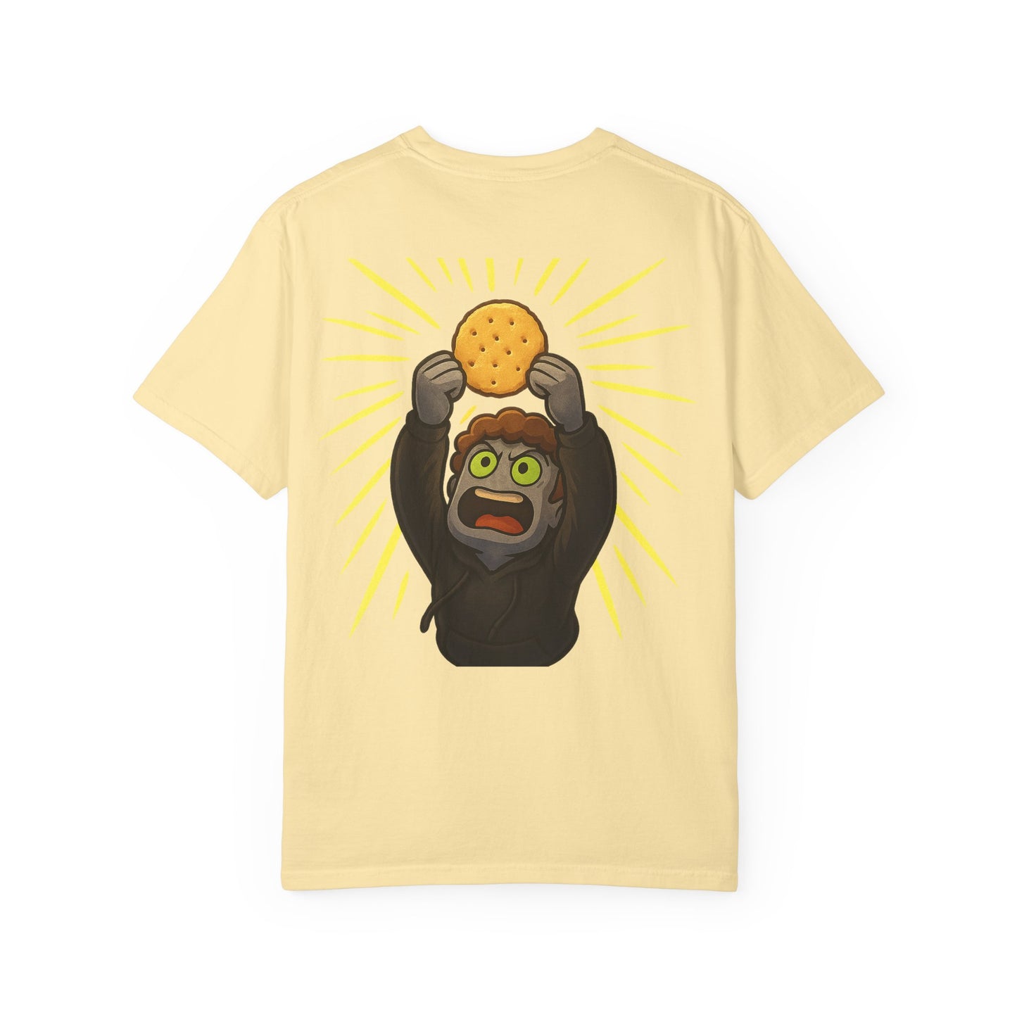 JustMav Crackers w/ Back Graphic Unisex Garment-Dyed T-shirt