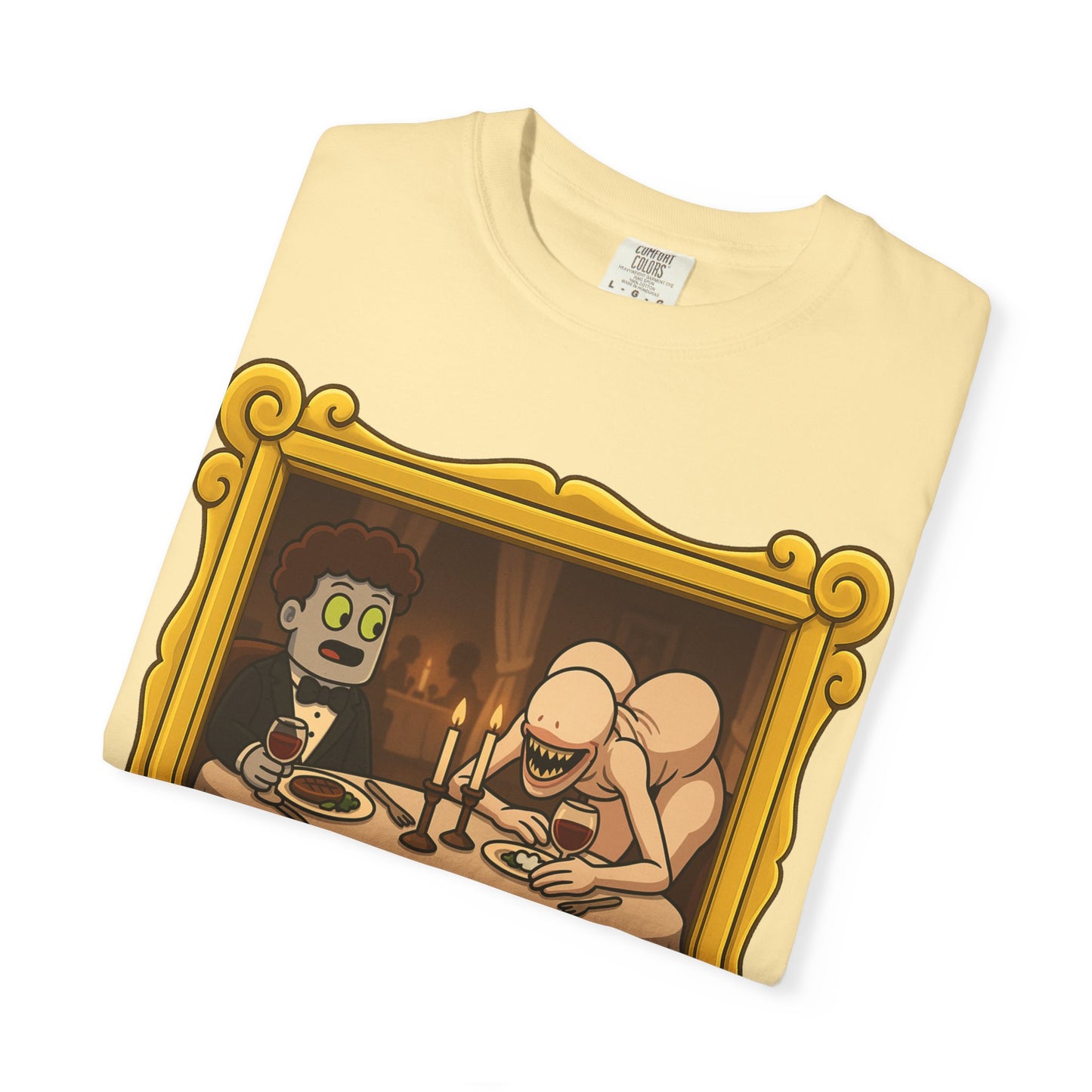 Mav and Thunderrump’s Date Unisex Garment-Dyed T-shirt