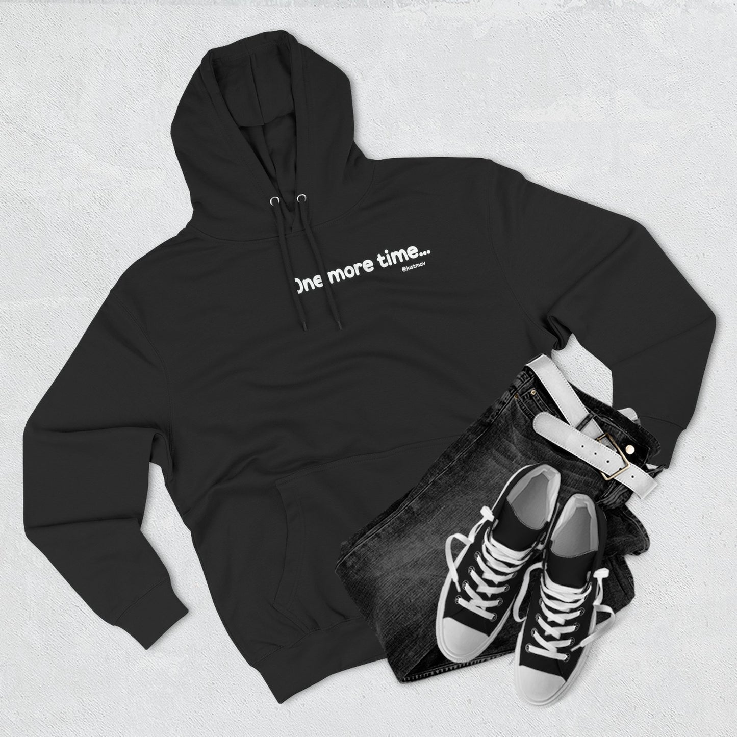 One more time Plain Hoodie