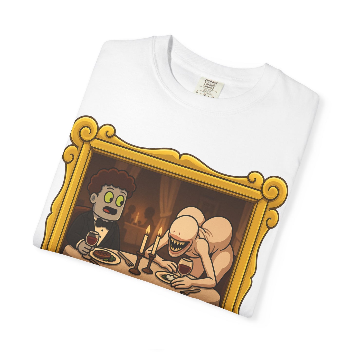 Mav and Thunderrump’s Date Unisex Garment-Dyed T-shirt