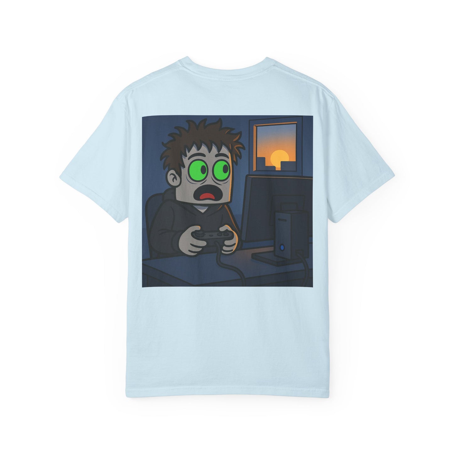 One more time w/ Back Graphic Unisex Garment-Dyed T-shirt