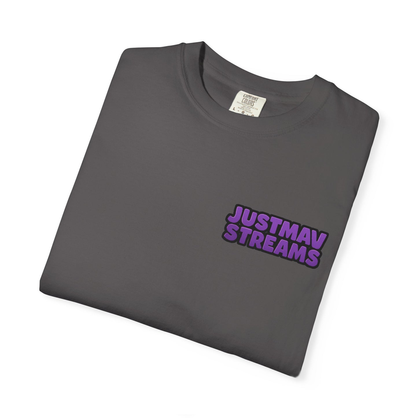 JustMav Streams w/ Back Graphic Unisex Garment-Dyed T-shirt