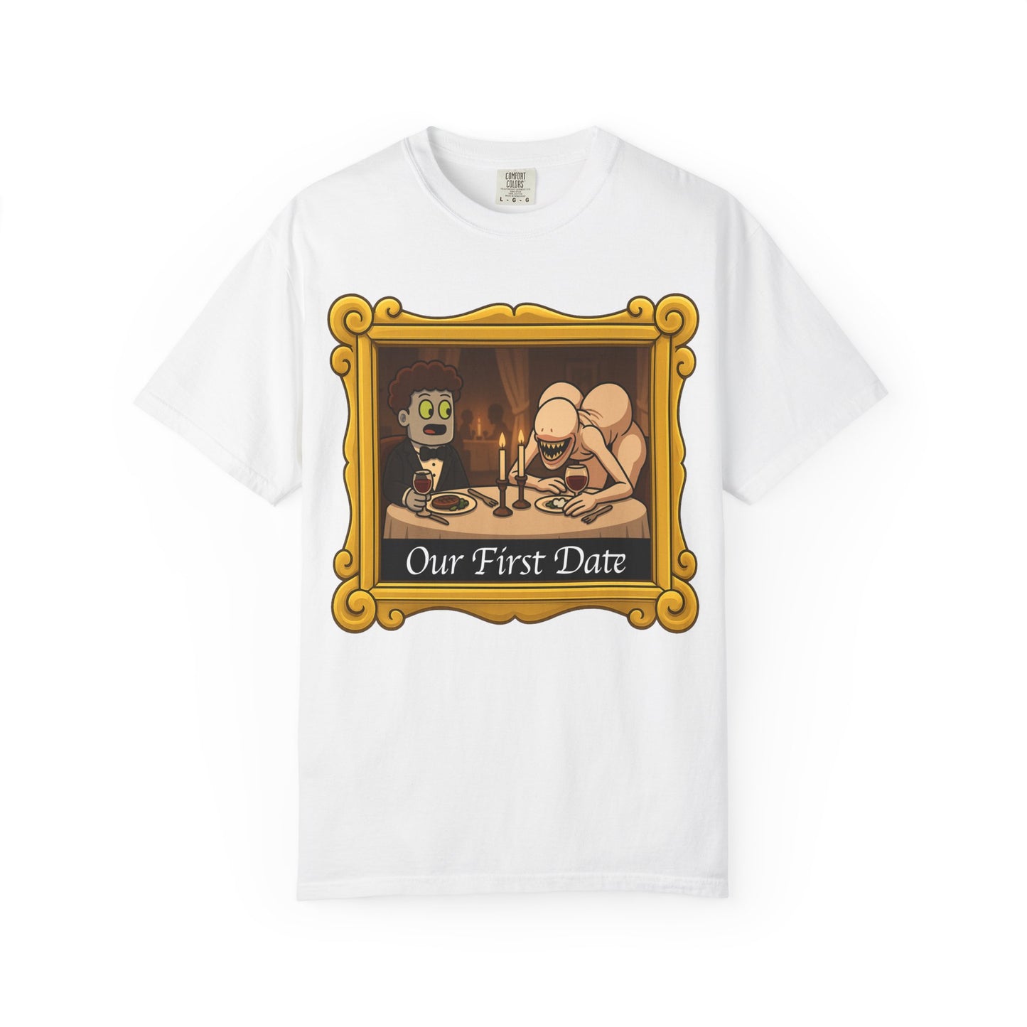 Mav and Thunderrump’s Date Unisex Garment-Dyed T-shirt