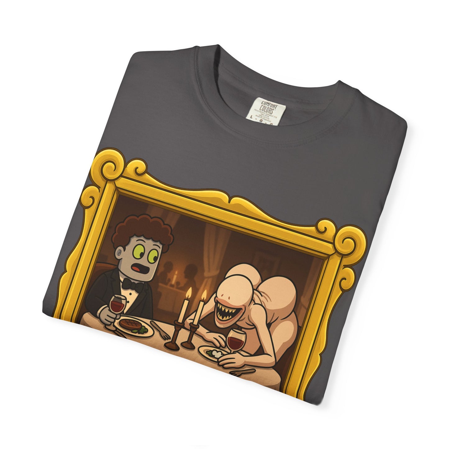 Mav and Thunderrump’s Date Unisex Garment-Dyed T-shirt