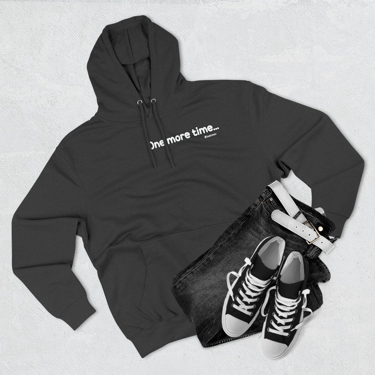 One more time Plain Hoodie