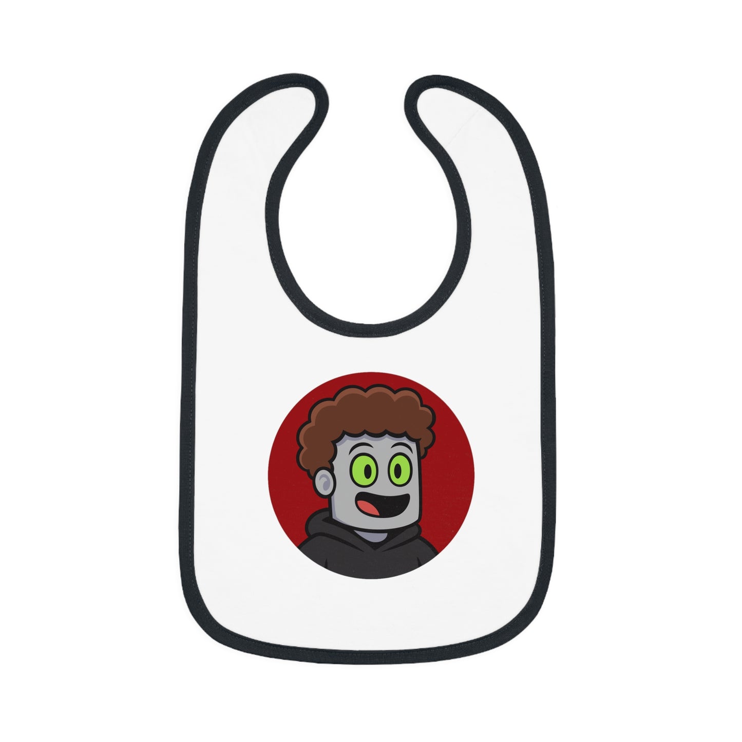 JustMav Circle Logo Baby Bib