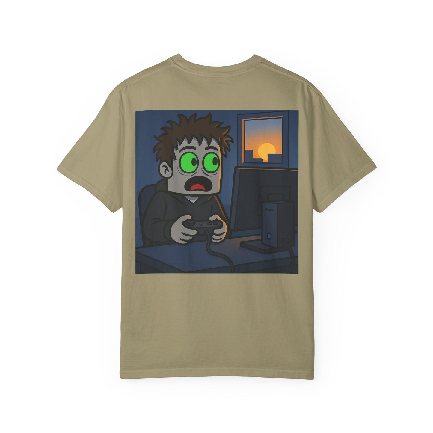 One more time w/ Back Graphic Unisex Garment-Dyed T-shirt