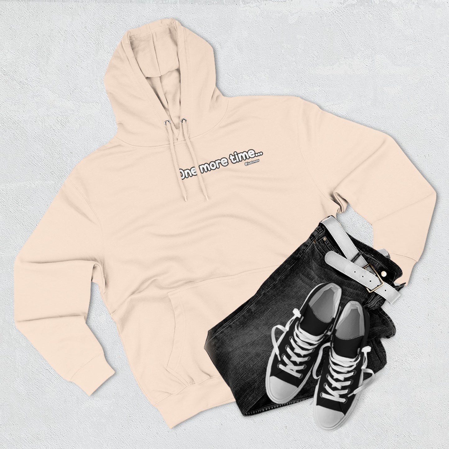 One more time Plain Hoodie