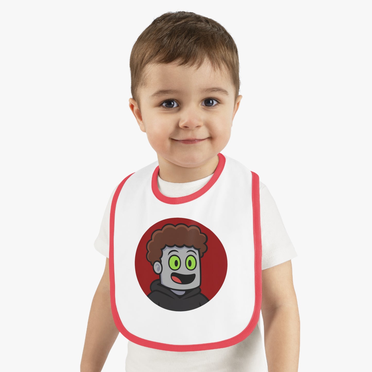 JustMav Circle Logo Baby Bib