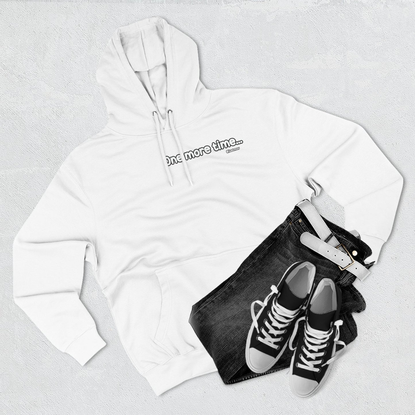 One more time Plain Hoodie