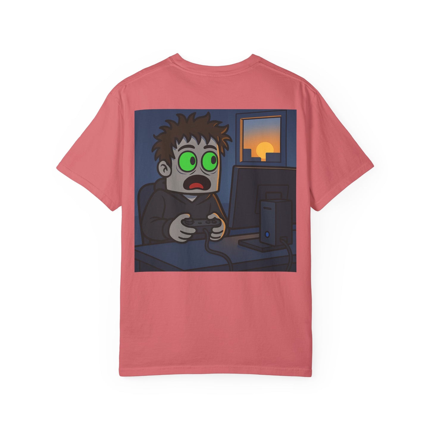 One more time w/ Back Graphic Unisex Garment-Dyed T-shirt