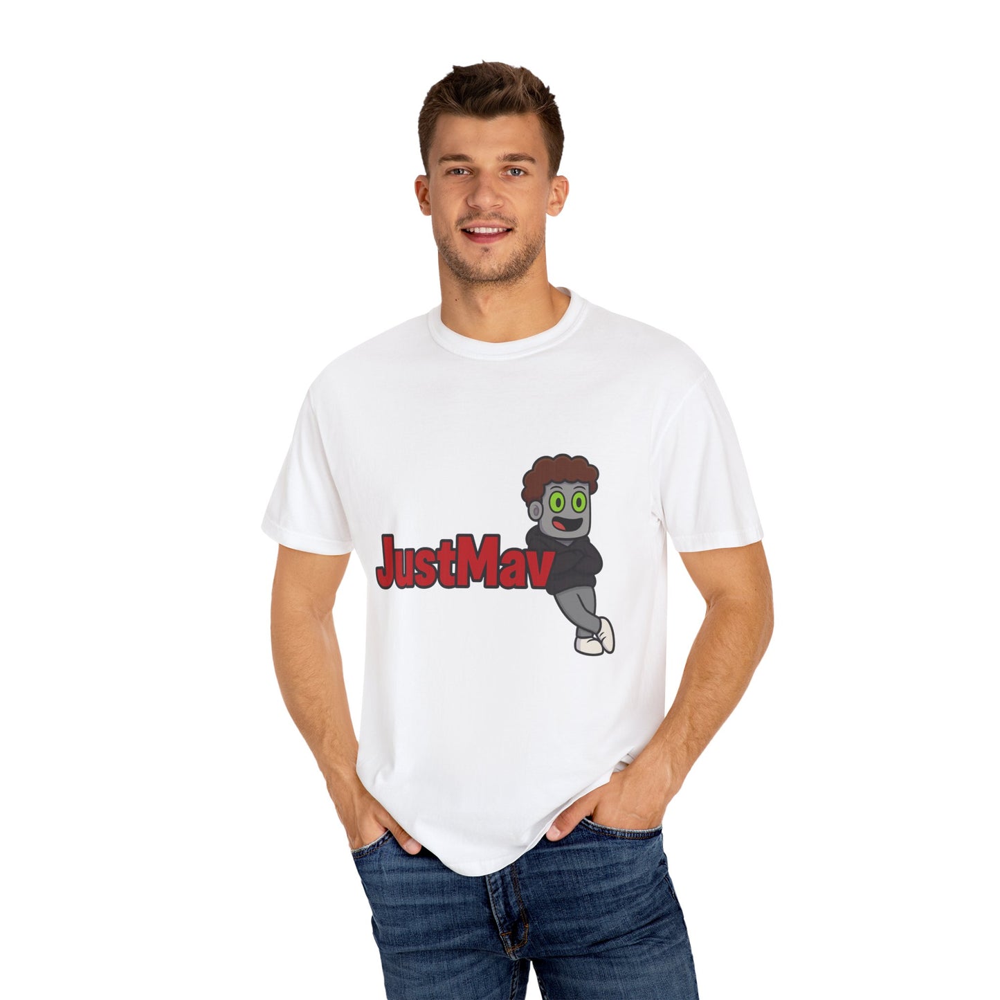 JustMav Character Expanded Unisex Garment-Dyed T-shirt