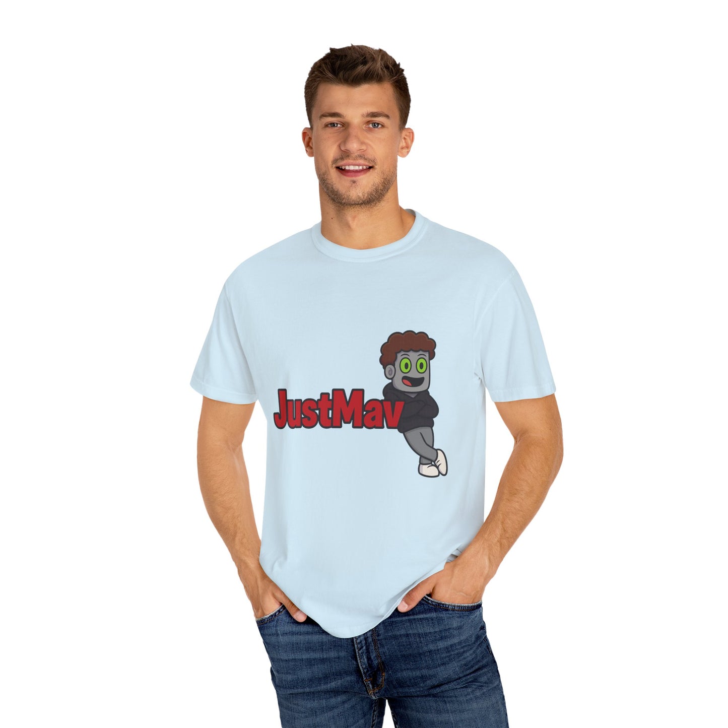 JustMav Character Expanded Unisex Garment-Dyed T-shirt