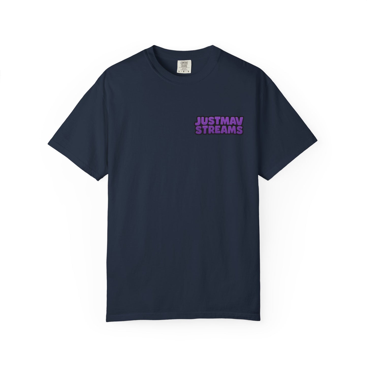 JustMav Streams Plain Unisex Garment-Dyed T-shirt