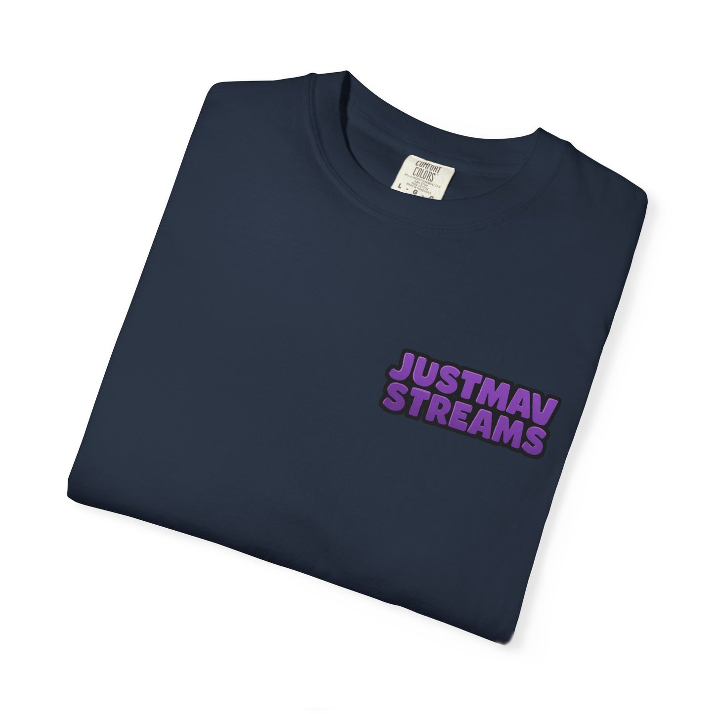 JustMav Streams Plain Unisex Garment-Dyed T-shirt