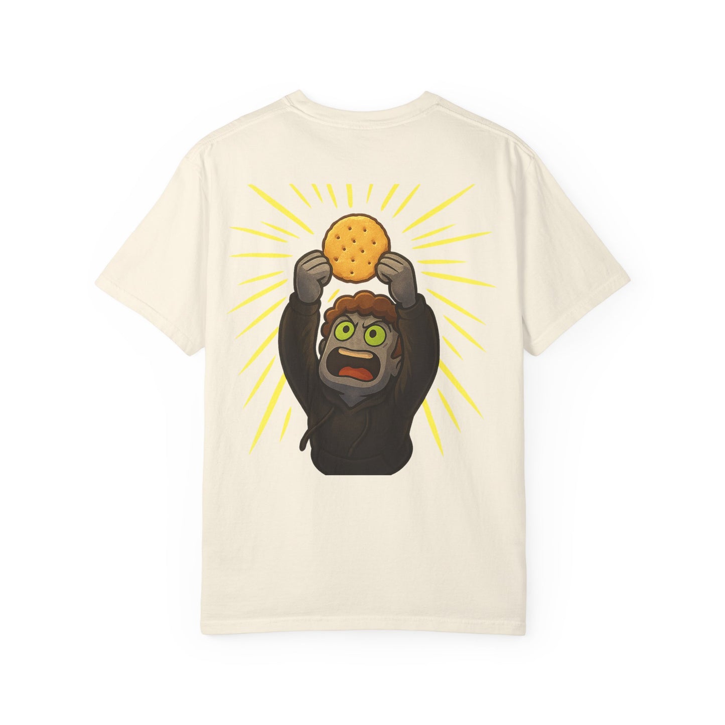 JustMav Crackers w/ Back Graphic Unisex Garment-Dyed T-shirt