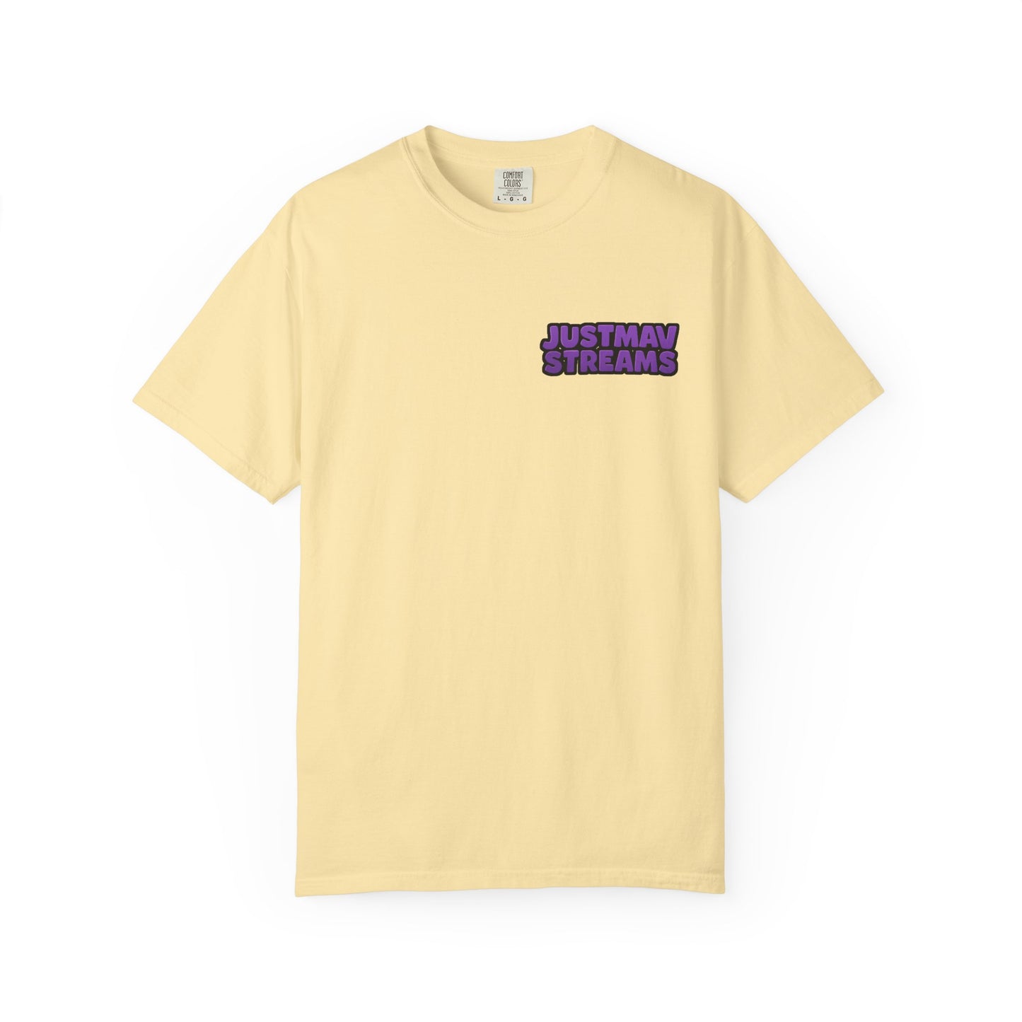 JustMav Streams Plain Unisex Garment-Dyed T-shirt