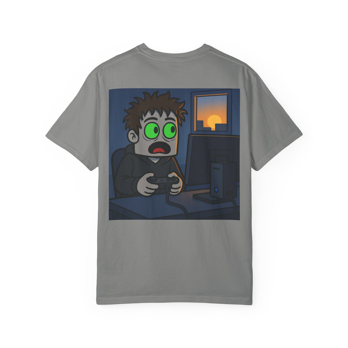 One more time w/ Back Graphic Unisex Garment-Dyed T-shirt