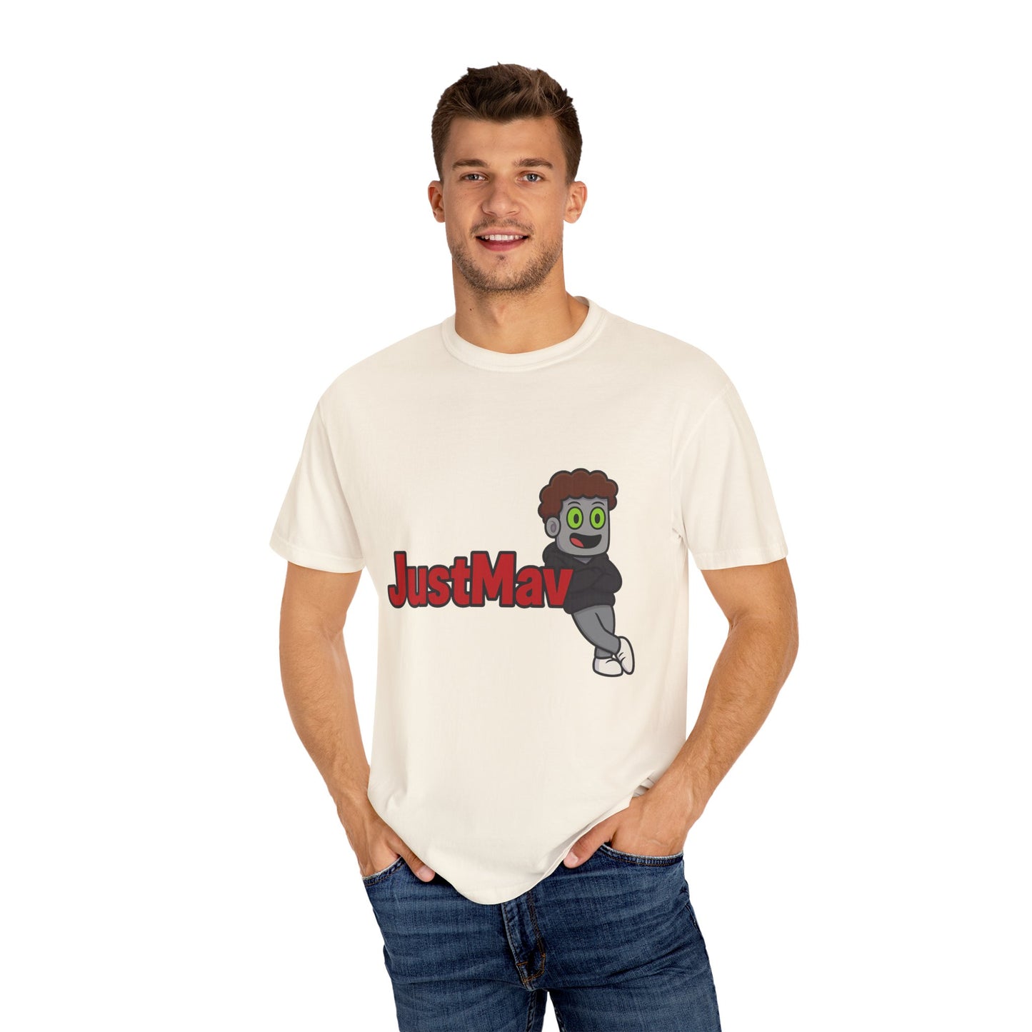 JustMav Character Expanded Unisex Garment-Dyed T-shirt