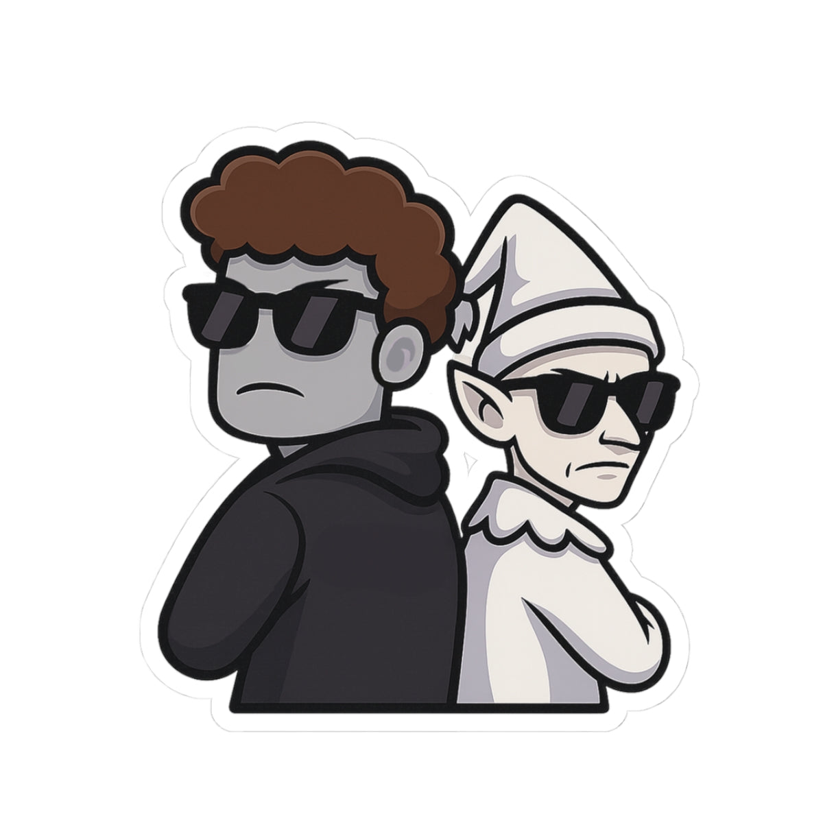 The Cool Guys Kiss-Cut Stickers