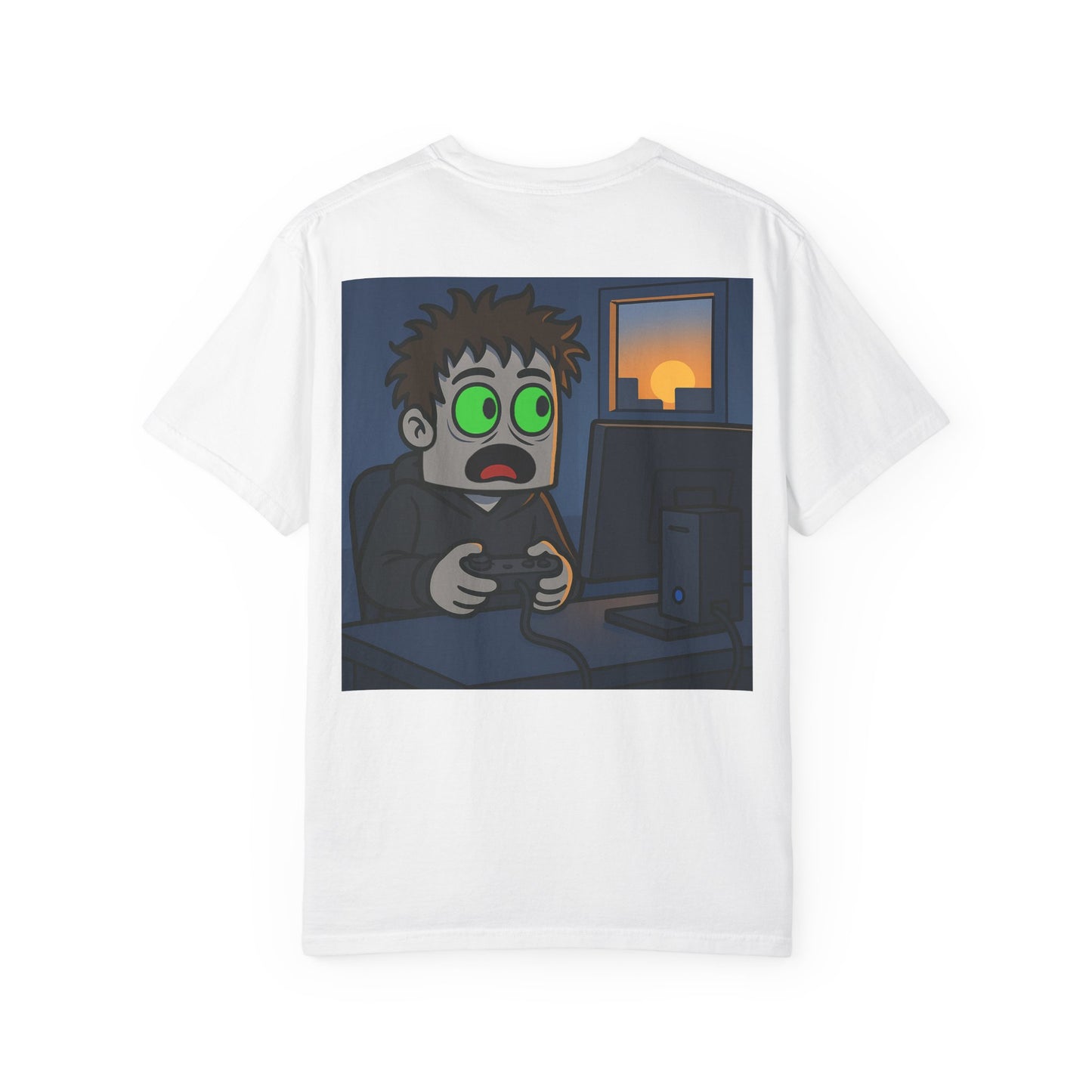 One more time w/ Back Graphic Unisex Garment-Dyed T-shirt