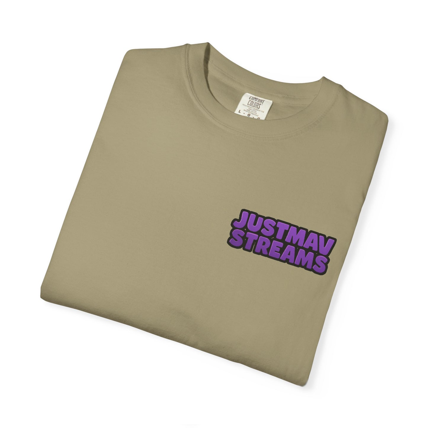 JustMav Streams w/ Back Graphic Unisex Garment-Dyed T-shirt