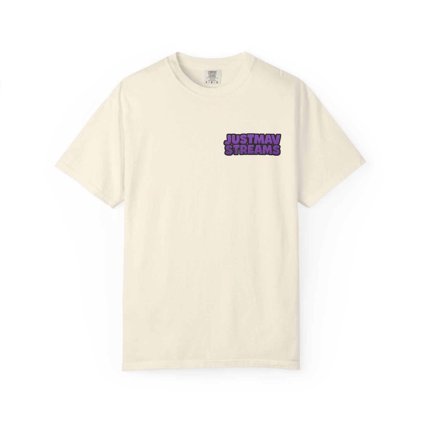 JustMav Streams Plain Unisex Garment-Dyed T-shirt